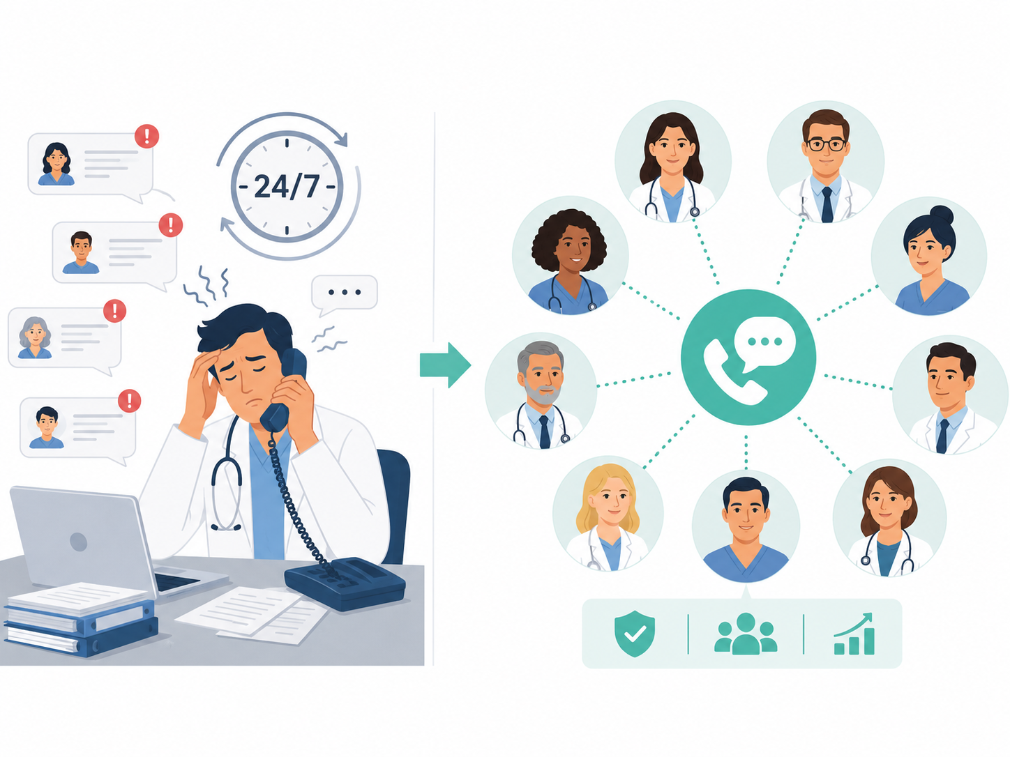 Healthcare Should Not Depend on One Exhausted Doctor’s Phone