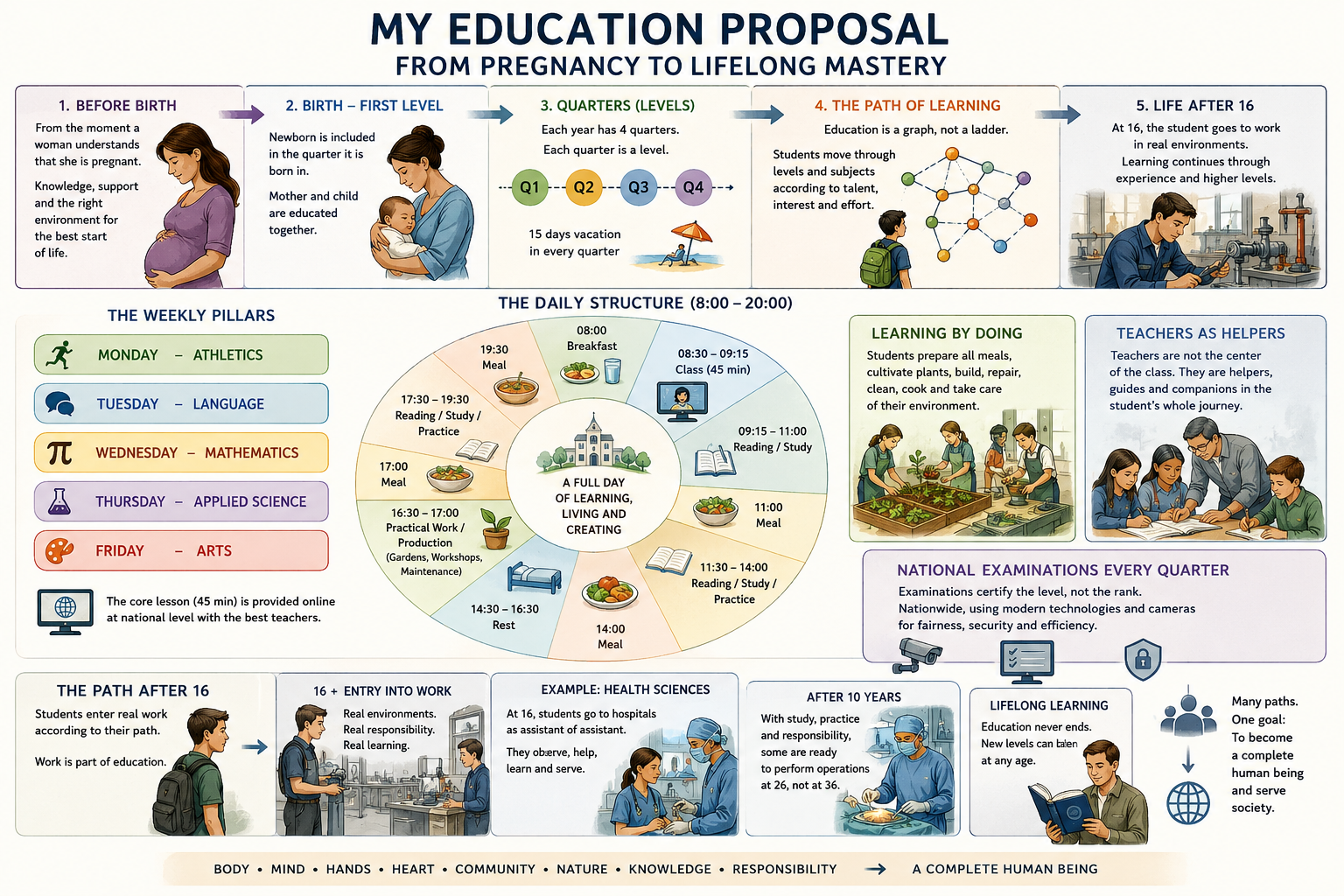My Education Proposal: From Pregnancy to Lifelong Mastery